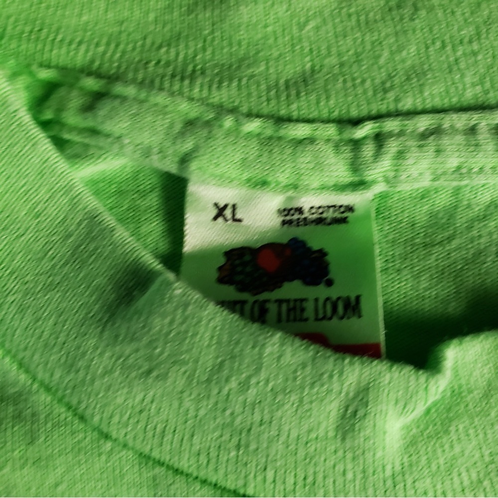 Mirago Pool Green Single Stitch Short Sleeve Cotton T-Shirt Unisex XL - Picture 4 of 6